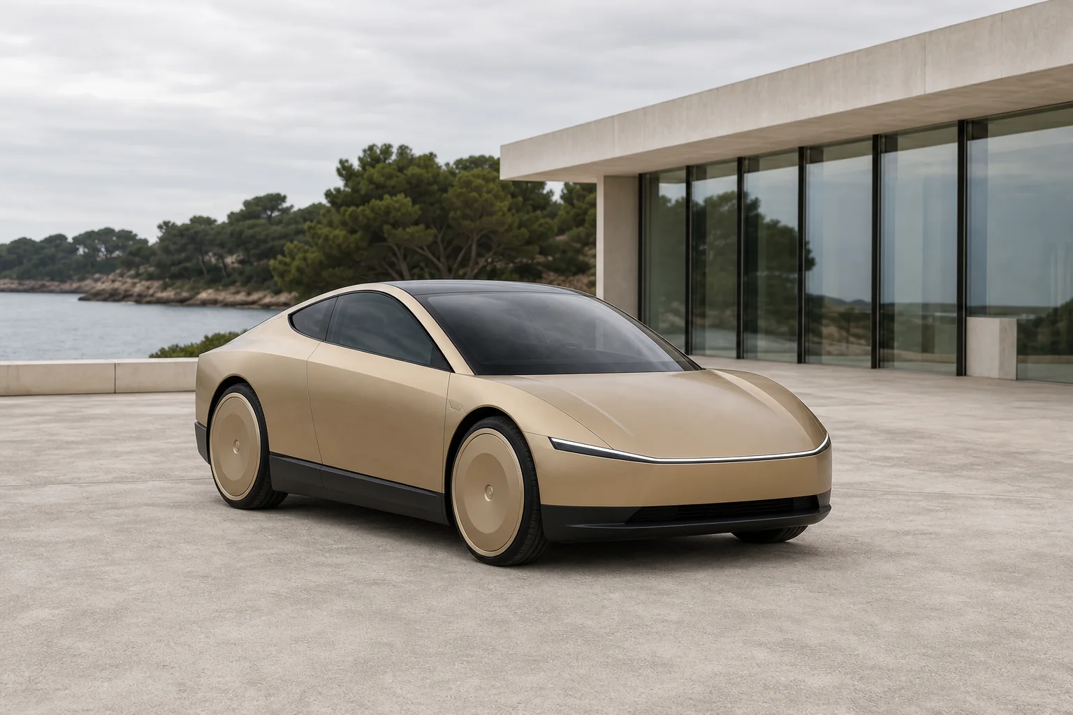 Tesla Cybercab – KI-generierte Modellansicht