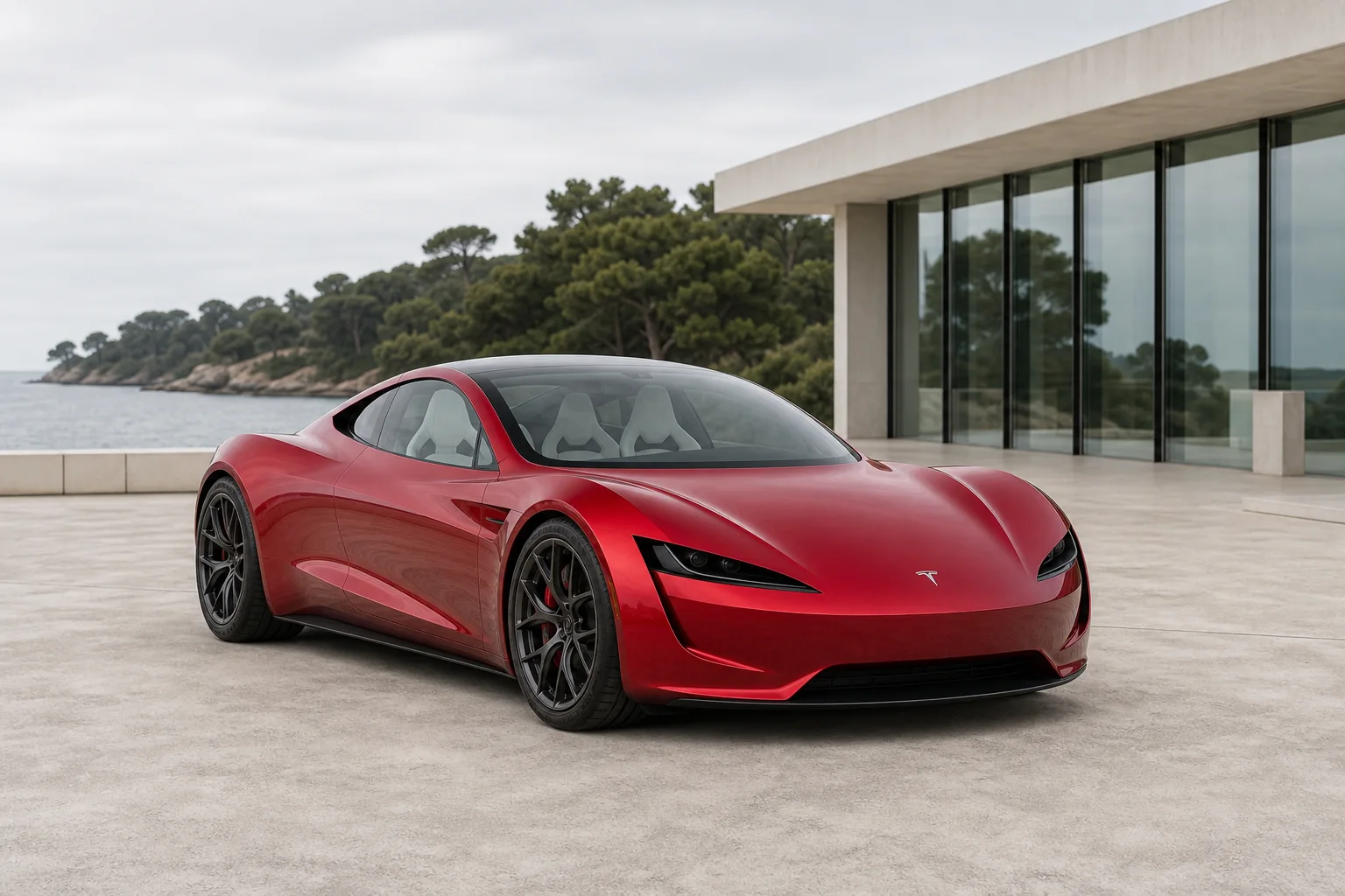 Tesla Roadster II – KI-generierte Modellansicht